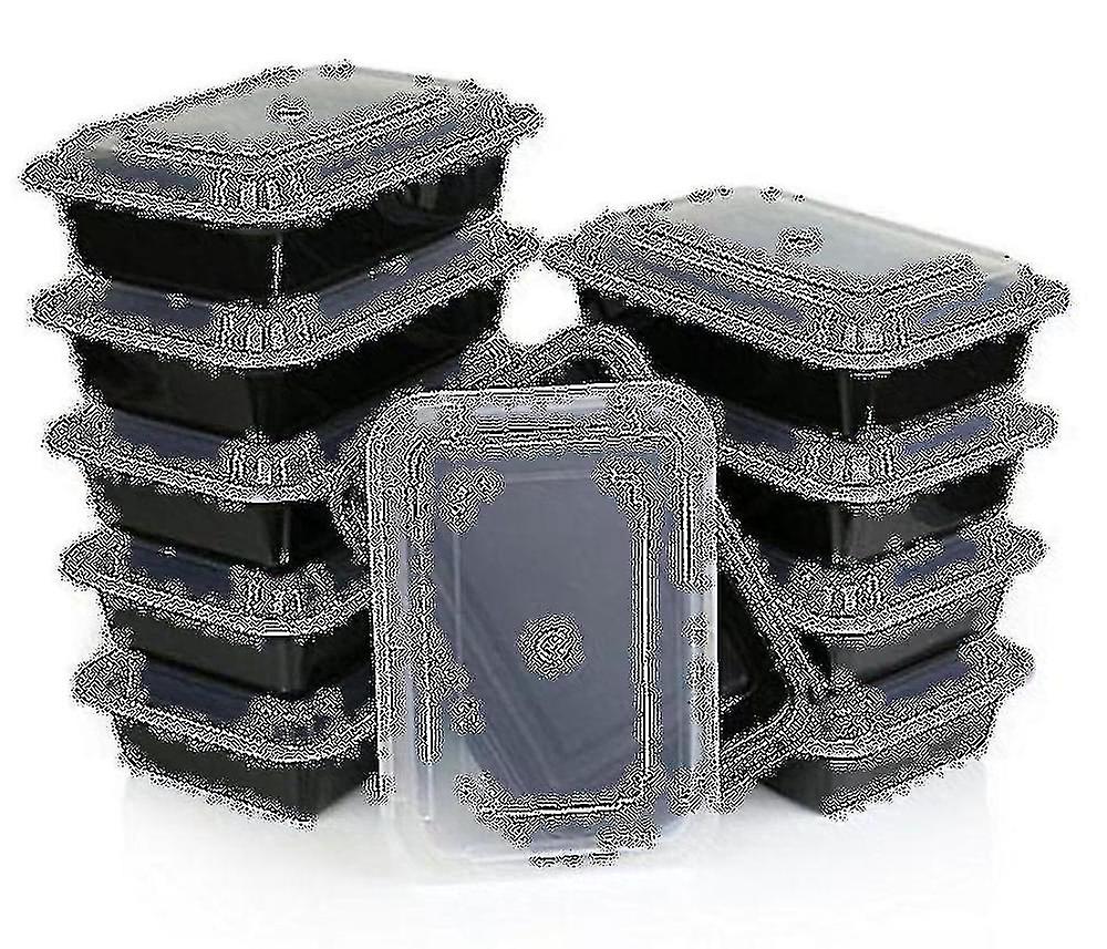 10 Pack Premium Stackable Microwave Re-usable Lunchbox Food Container Meal Boxes
