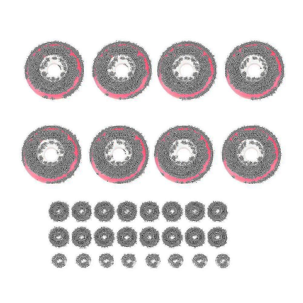 8pcs 80mm Skating Wheels 88a Roda Inline Roller Skate Wheel Pink