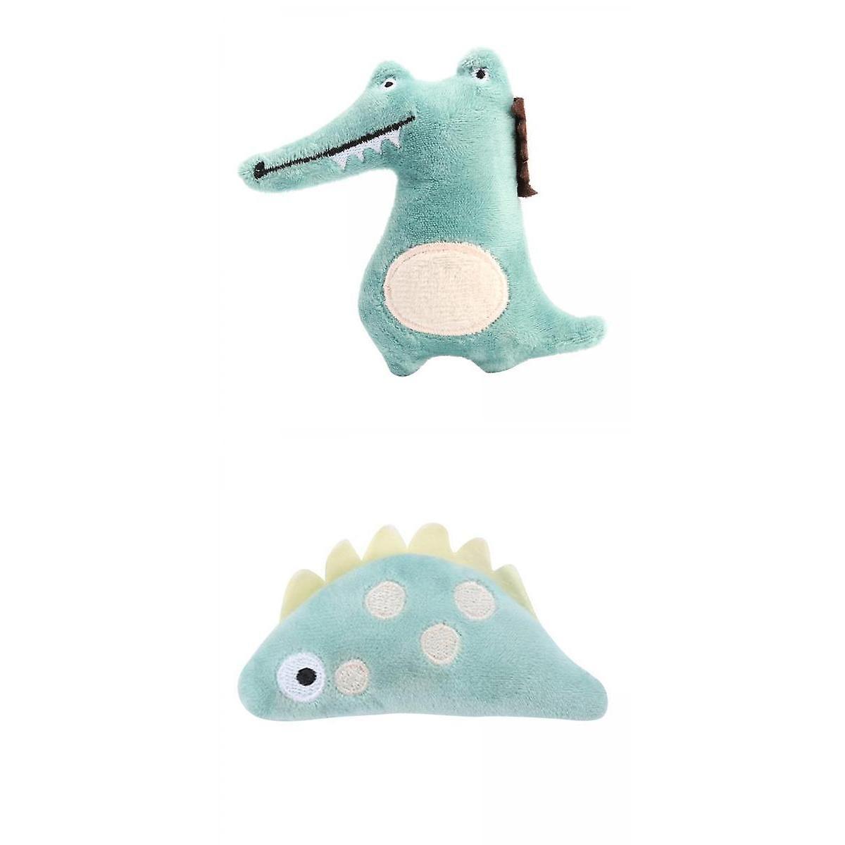2x Cat Toothbrush Catnip Molar Stick Teeth Cleaner Toys Fish Crocodile