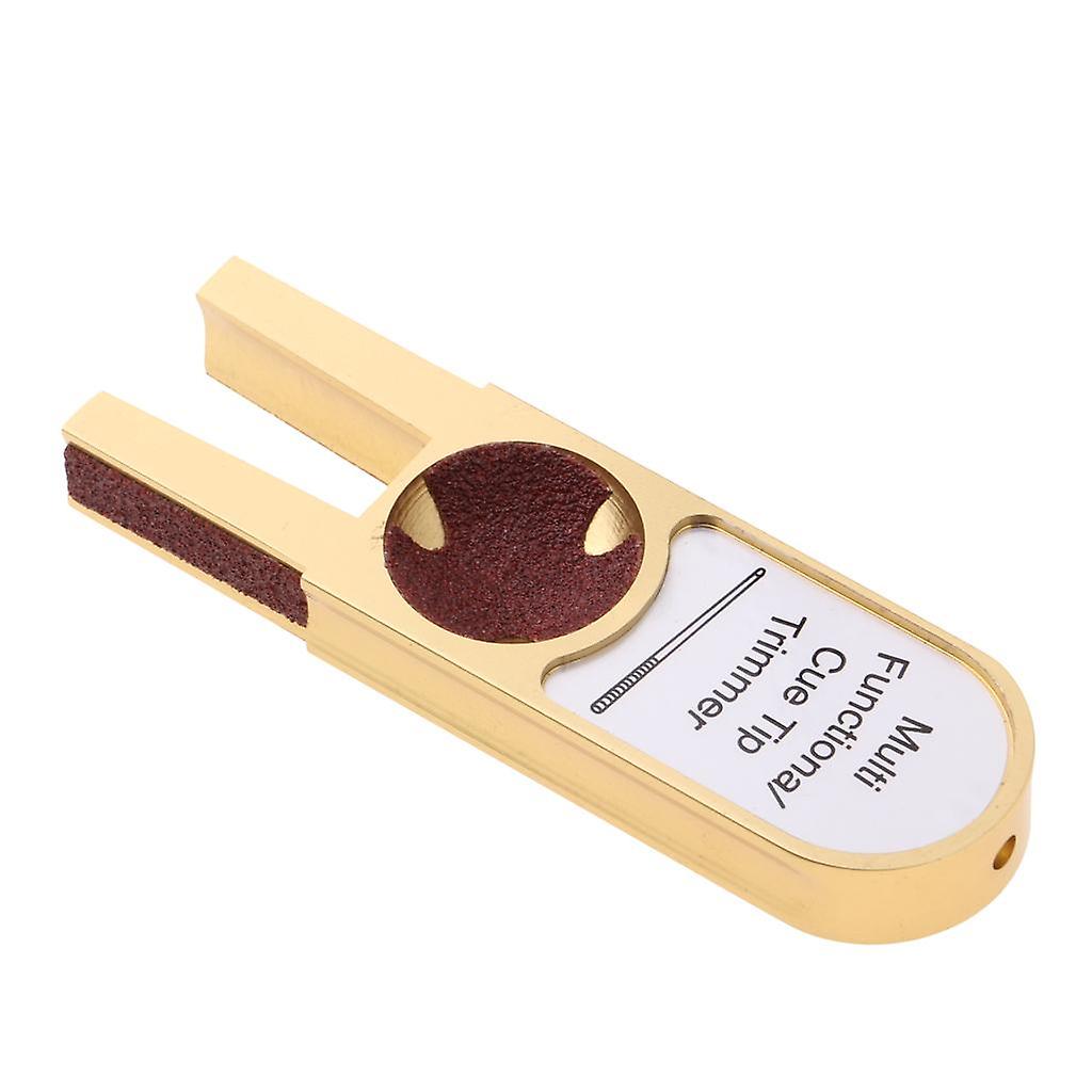 U-Form Billard-Queue Schleifer Queue Stick Tip Scuffer Top Reparaturset Werkzeug