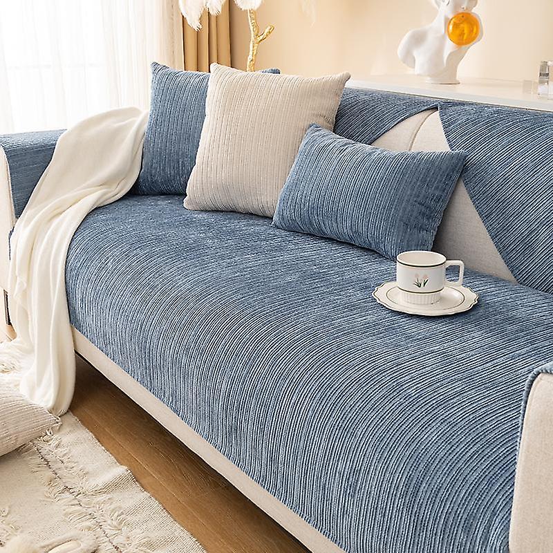 1pc Nordic Chenille Sofa Cover for Living Room Non-Slip Thick Couch Cushion Armchair Seat Mat Corner Sofas Towel