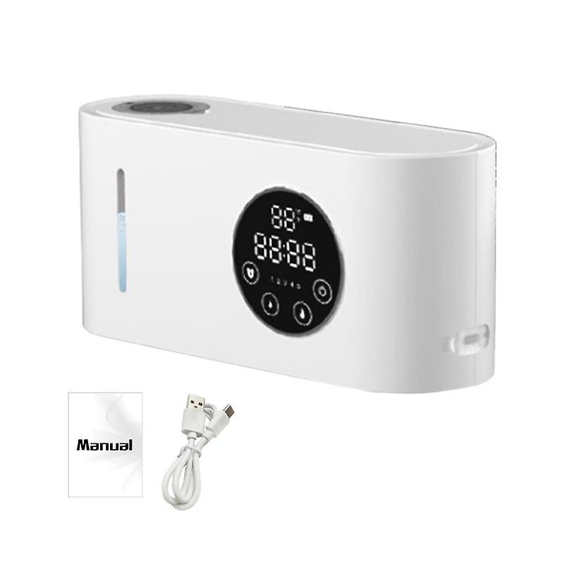 Automatic Sensor Soap Dispenser Wall Mount 500ML Capacity Touchscreen LCD Display 5 Adjustable Volum