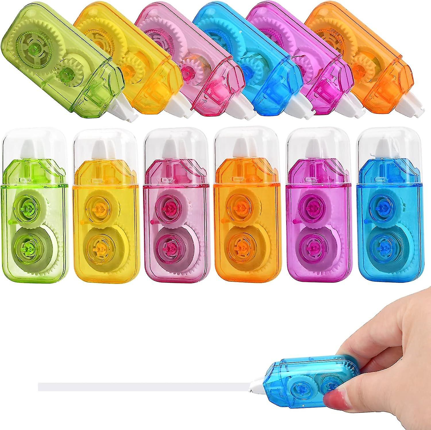 12pcs Correction Tape(b),white Correction Mouse,correction Tapes,correction Rollers For Kids Students,correction Roller For School And Office
