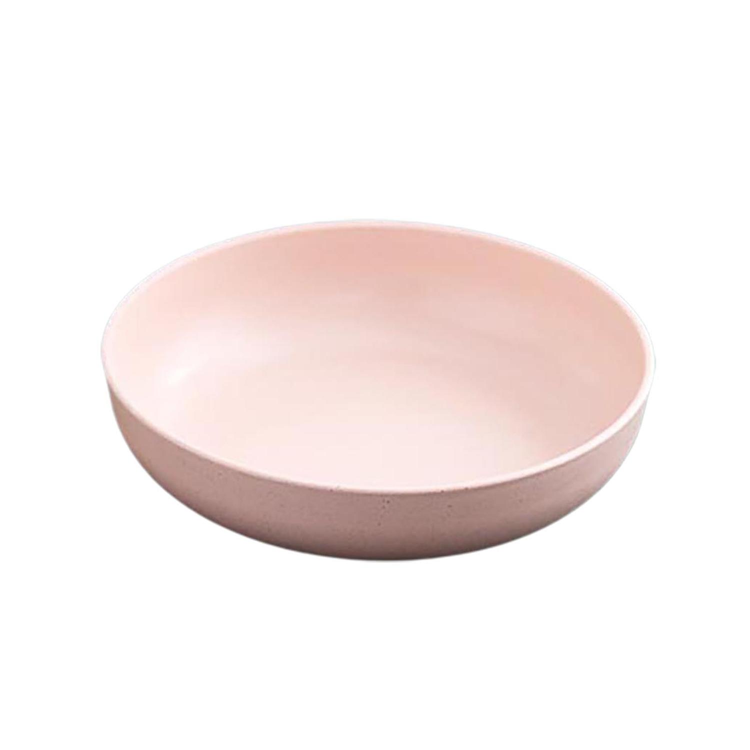 Assiette à dîner Couleur unie Surface lisse Nettoyage facile Micro-ondes Sans danger pour la vaisselle de qualité alimentaire Round Shap
