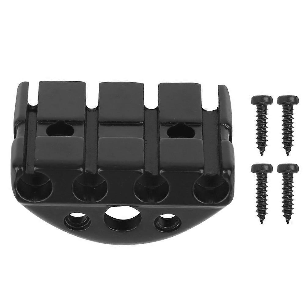 String Locking Nut 4‑String Bass Headless Electric Guitar Zinc Alloy DIY Parts with Screws