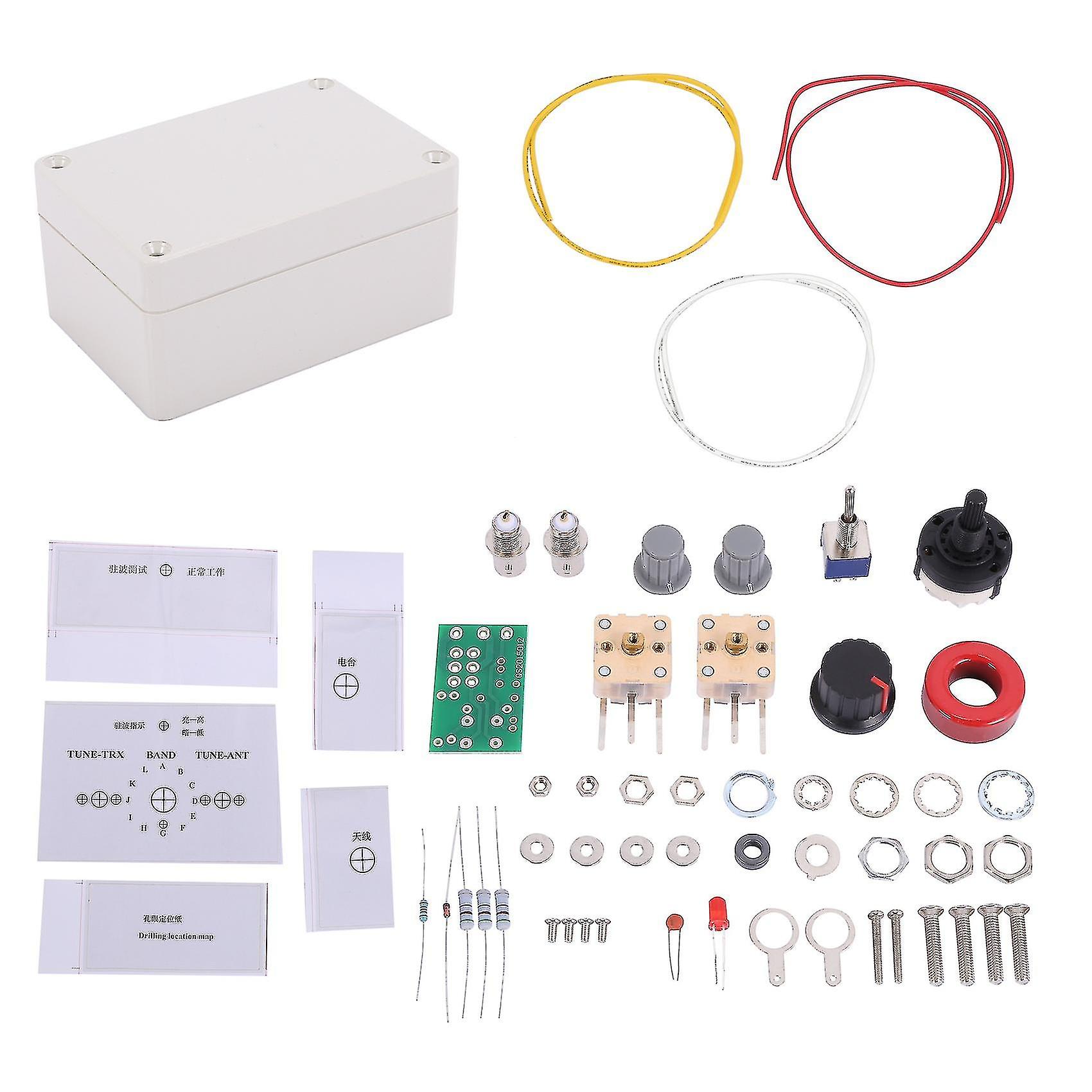 1-30mhz Led Vswr Diy Manual Antenna Kit Module For Ham Radio For Qrp Q9 Bnc Interface