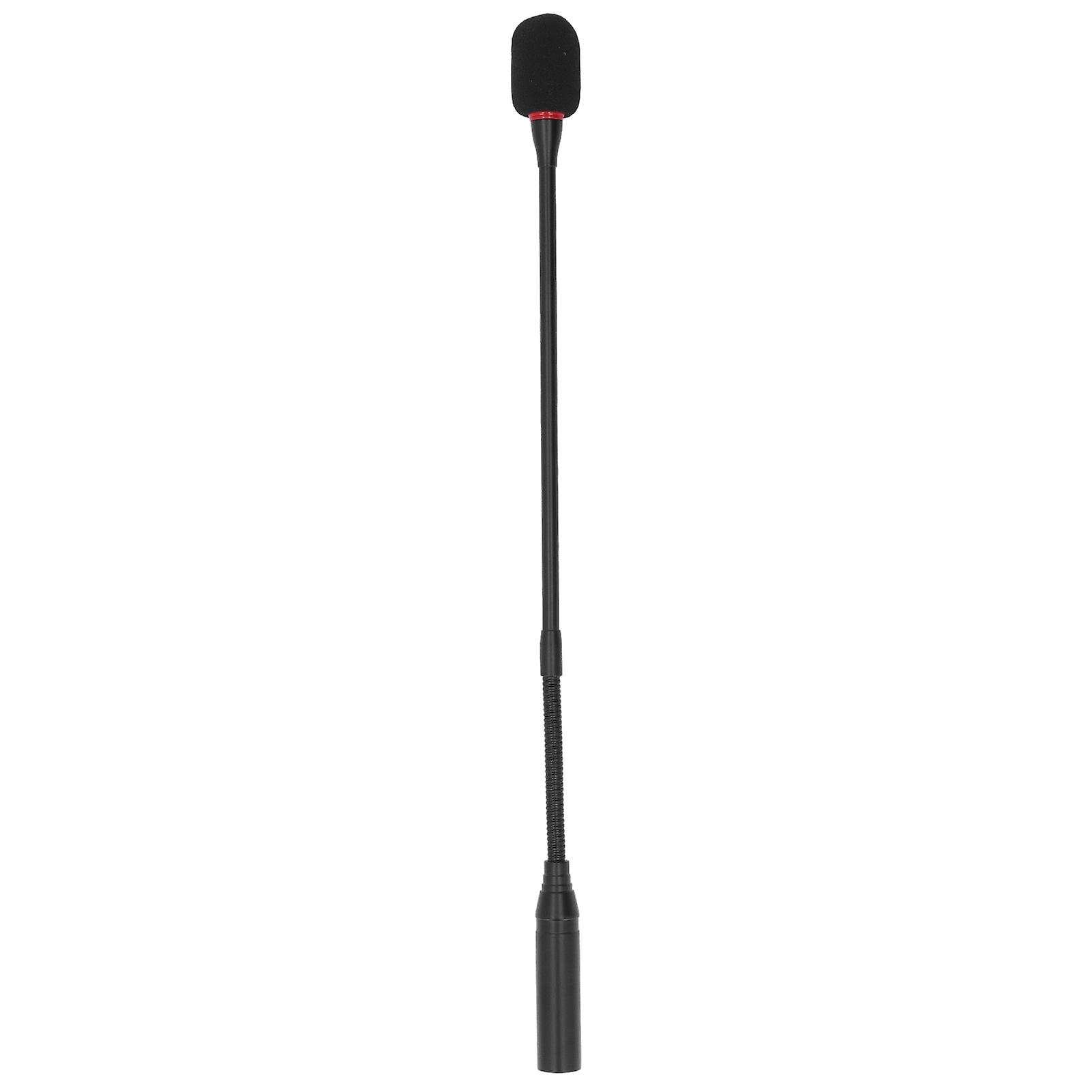 17.7 inch Gooseneck Microphone, Flexible, Noise Reduction, Pluggable Gooseneck Microphone with Power Indicator for Meeting Rooms