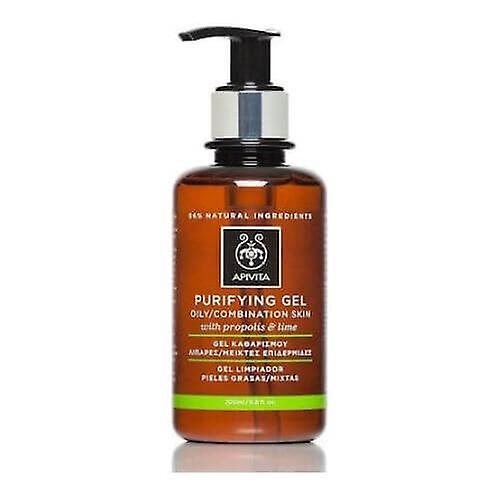 Apivita Cleansing Gel for Oily/Combination Skin with propolis & lime 200ml