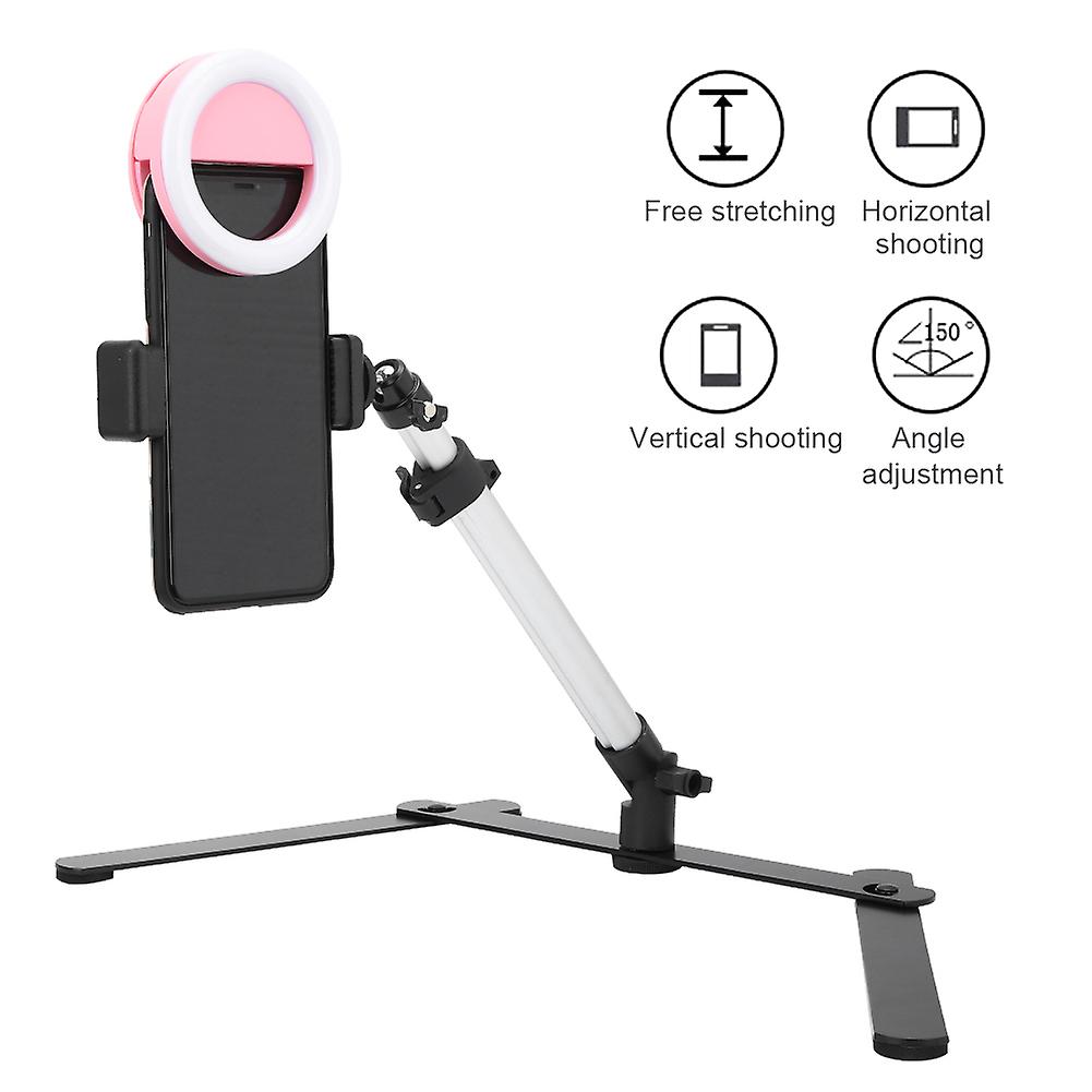 Phone Live Bracket Kit with 33 LED Ring Light 5600K Bluetooth Remote