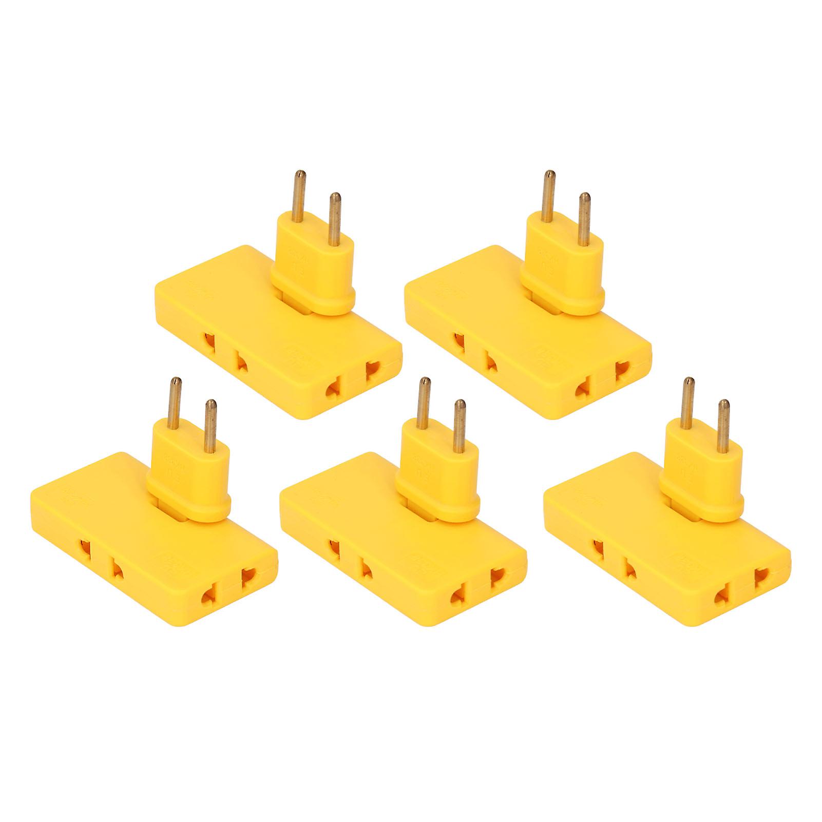 5Pcs  Socket Converter Cordless 180 Degree Extension 1 to 3  Adapter