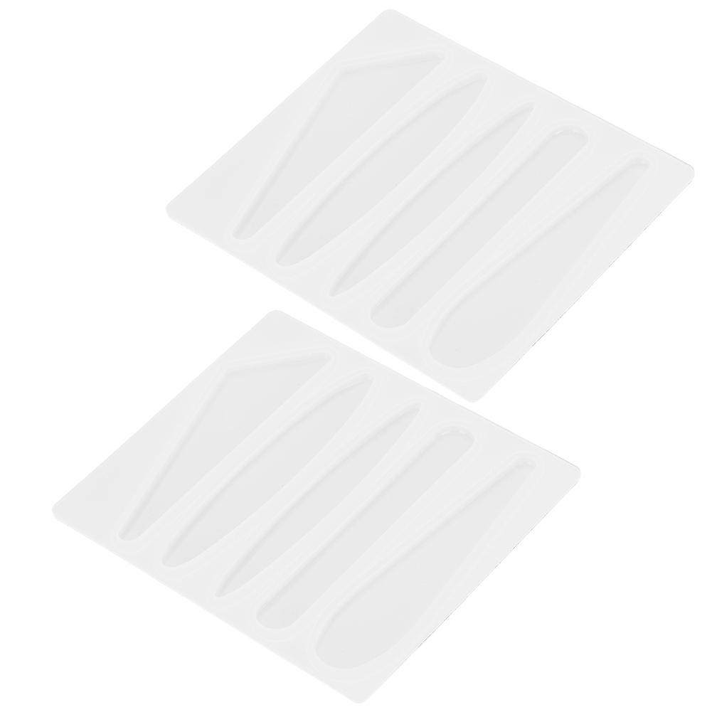 2Pcs Barrette Silicone Mold: DIY Geometric Epoxy Bobby Pin Tools for Hair Stick Making (Model A)