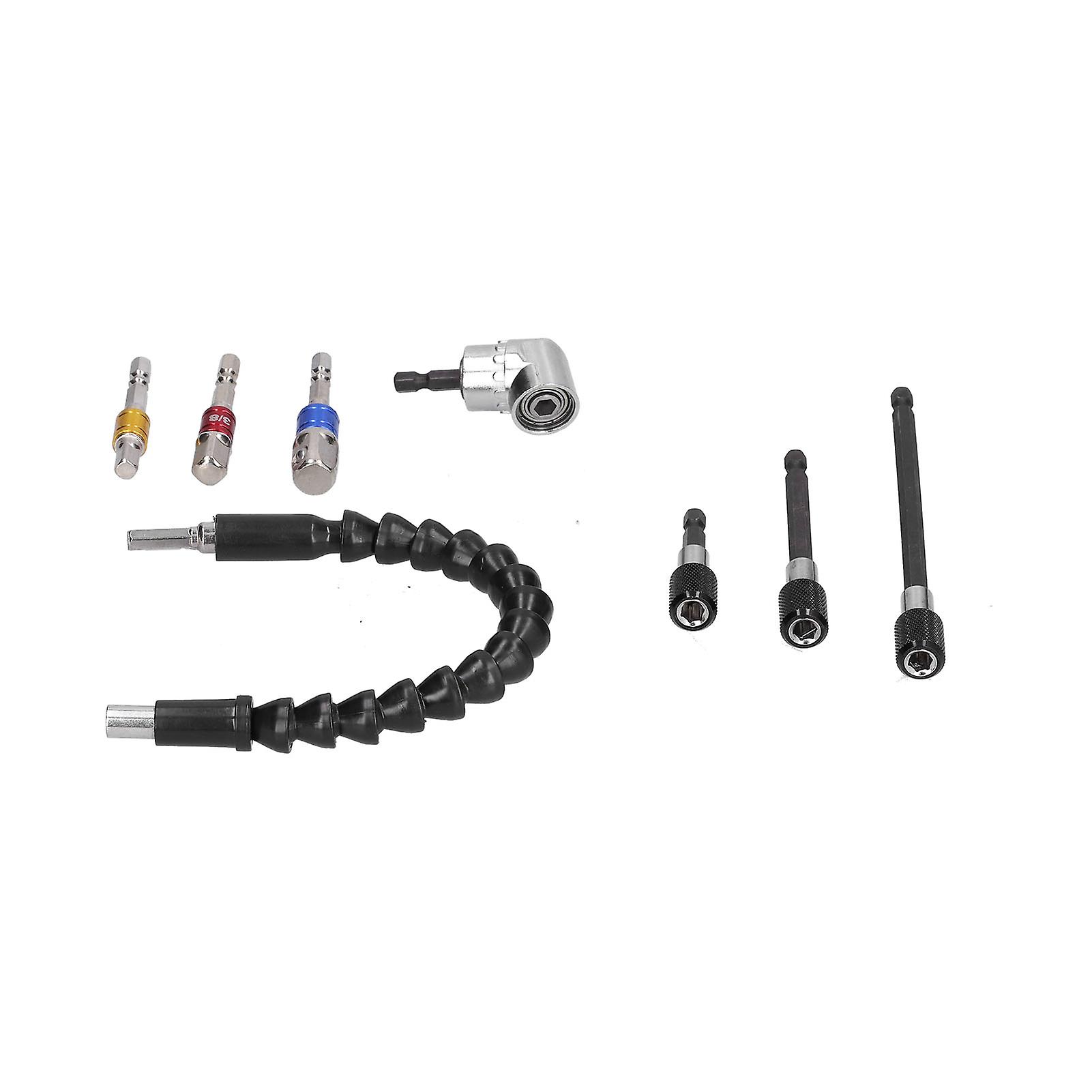 105 Degree Right Angle Drill Attachment Alloy Sturdy Durable Convenient Efficient Hex Shank Drill Nut Driver Bit