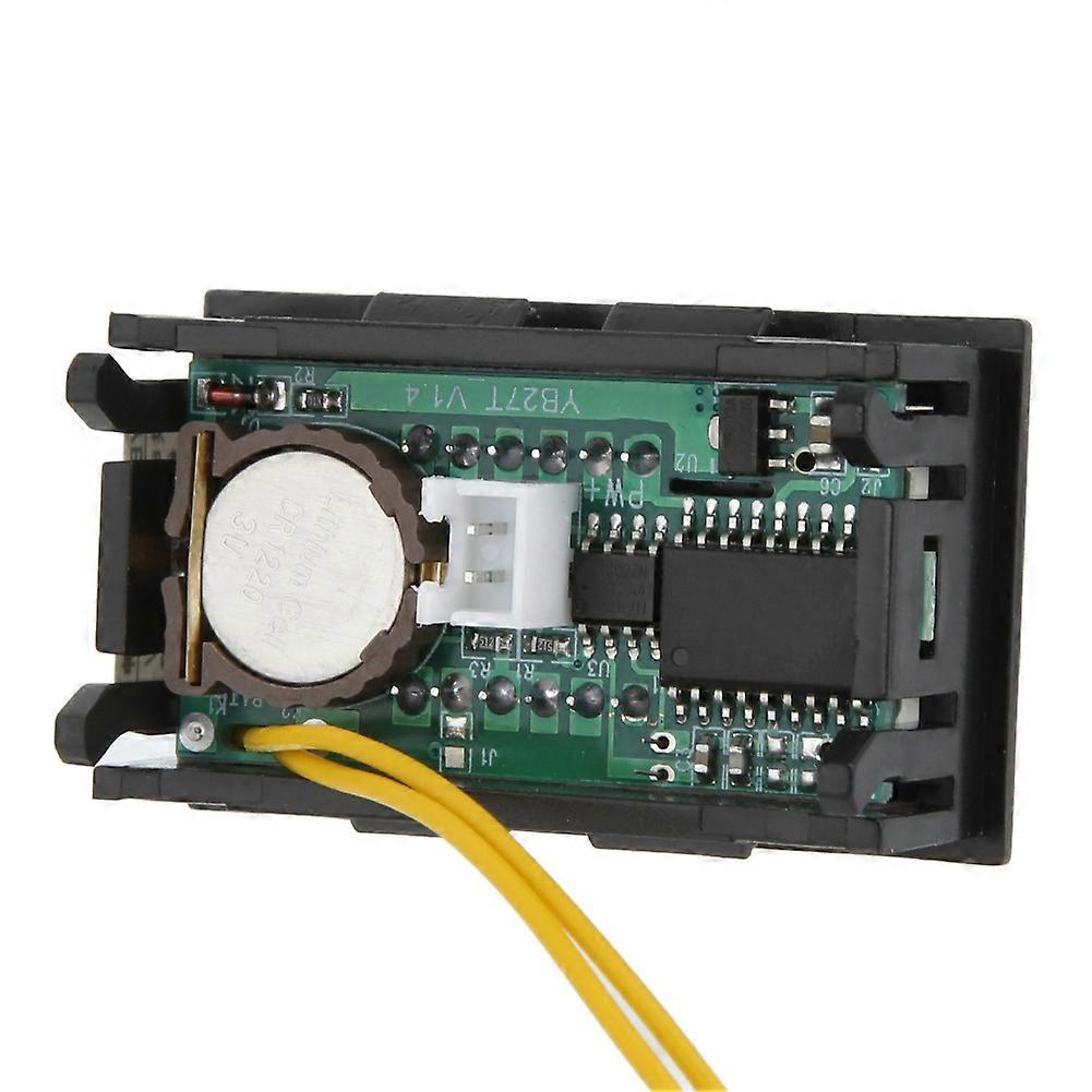 LED Digital Car Clock 48x29x21mm Luminous Timer Red Display