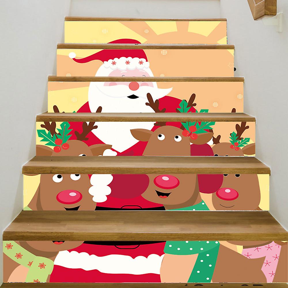 Árvore de Natal 3D - 39,3 polegadas x 7,08 polegadas - 15 - com caixas de presente autoadesivo escada adesivos Xmas