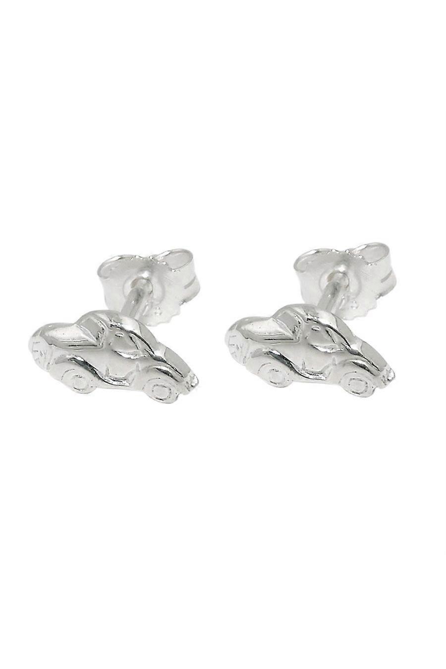 Stud 4x9mm Small Car Shiny Silver 925 - Gl93643