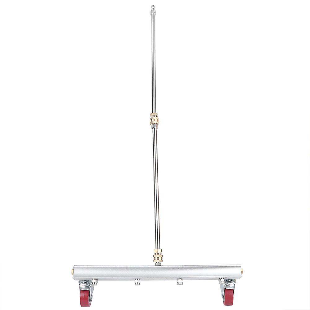 מנקה מרכב תחתון מכונת שטיפה בלחץ 16 אינץ', מתחת למטאטא מים לרכב מכונת שטיפה בלחץ גבוה 4 חורים מרסס שרביט הארכת ניקוי כבישים 8M69J