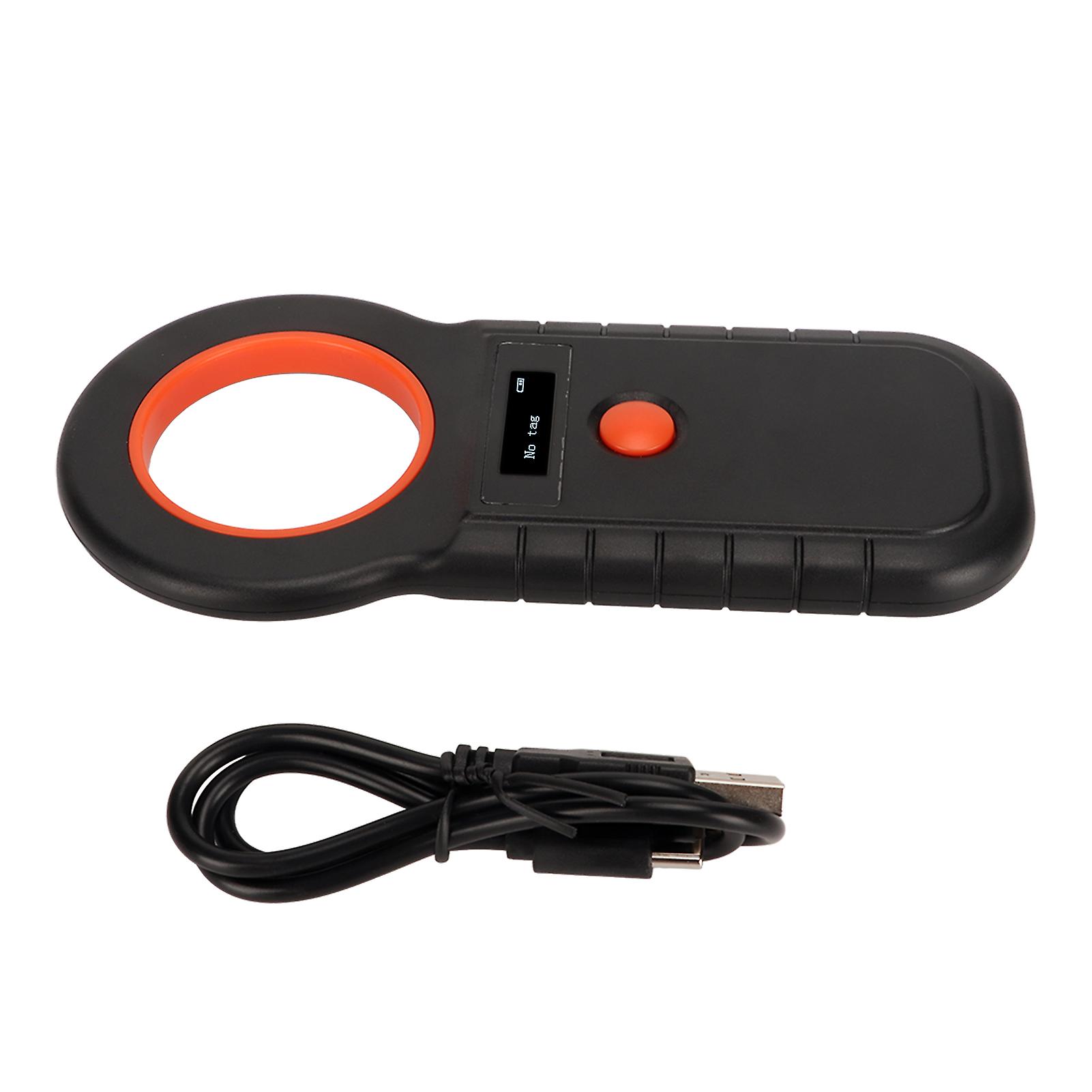 Handheld Pet Microchip Scanner - RFID Animal Tag Reader with LED Display & USB Charging