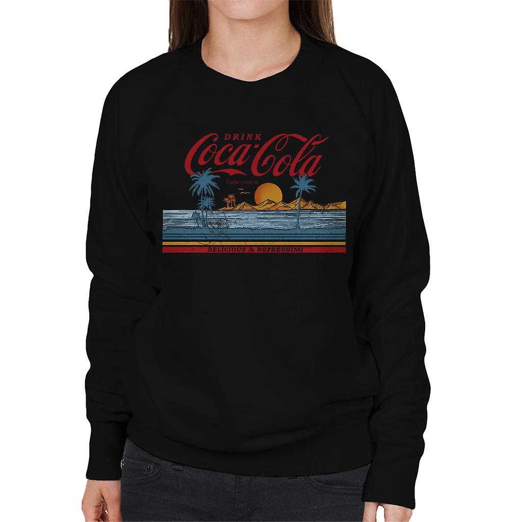 Coca Cola Delicious And Refreshing Ocean Waves Women's Sweatshirt