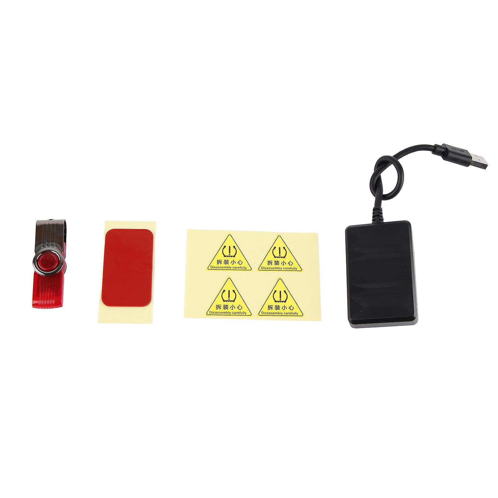 Car USB Tire Pressure Monitor System TPMS Monitoring Alarm with External Sensor for Android Navigation