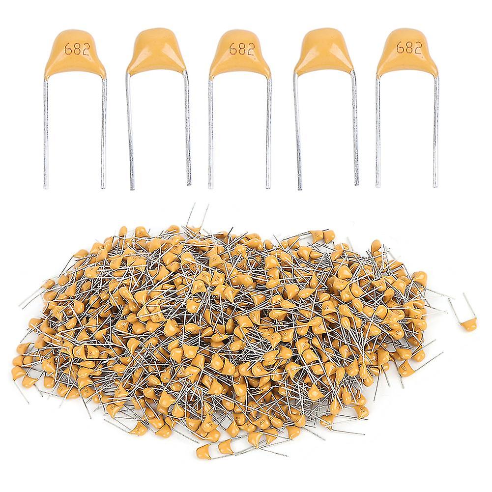 1000pcs 6800PF 10% Ceramic Capacitor DC50V 5.08MM Monolithic Capacitor