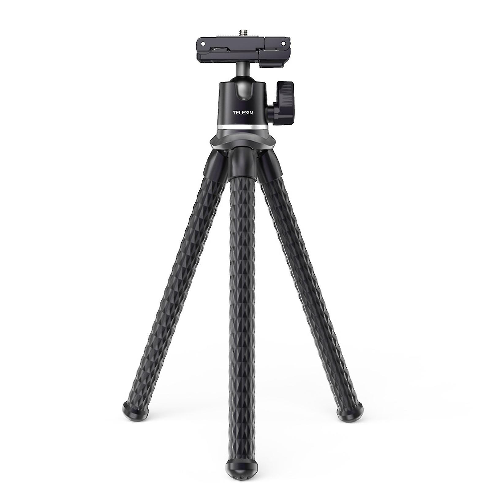 Flexible Travel Tripod With Phone Clip For Video Recording Live Broadcasting