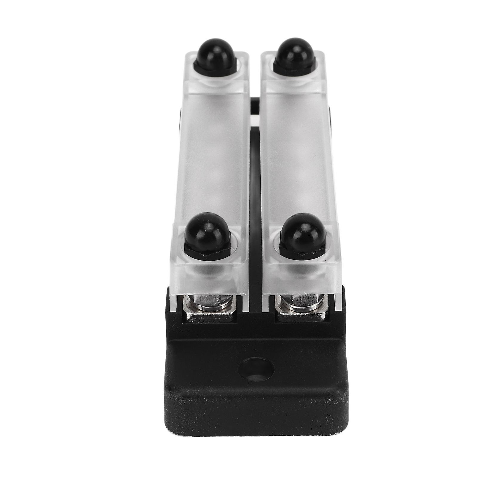 Power Distribution Terminal Block DC 12 to 48V Strong Conductivity Heat Resistant for Car RV Boat Caravan Yachts with Base