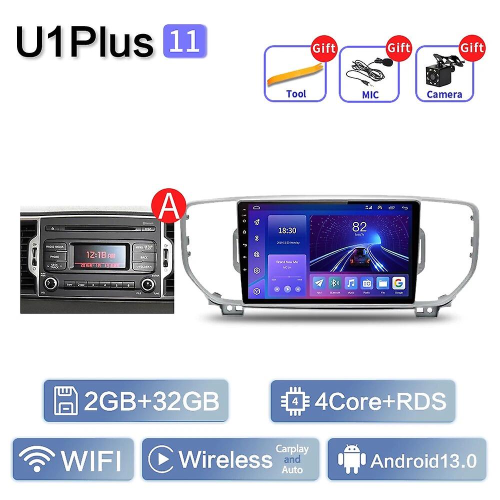 For Kia Sportage 4 Ql 2016 - 2018 Car Multimedia 4g Gps 2din