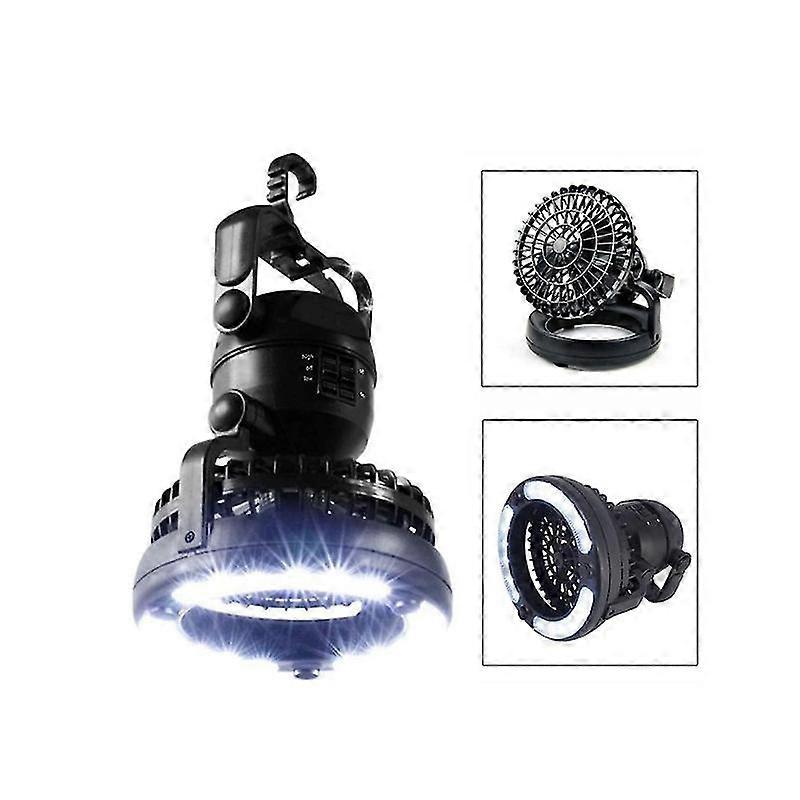Portable Led Camping Lantern With Ceiling Fan - Hurricane Emergency Survival Kit