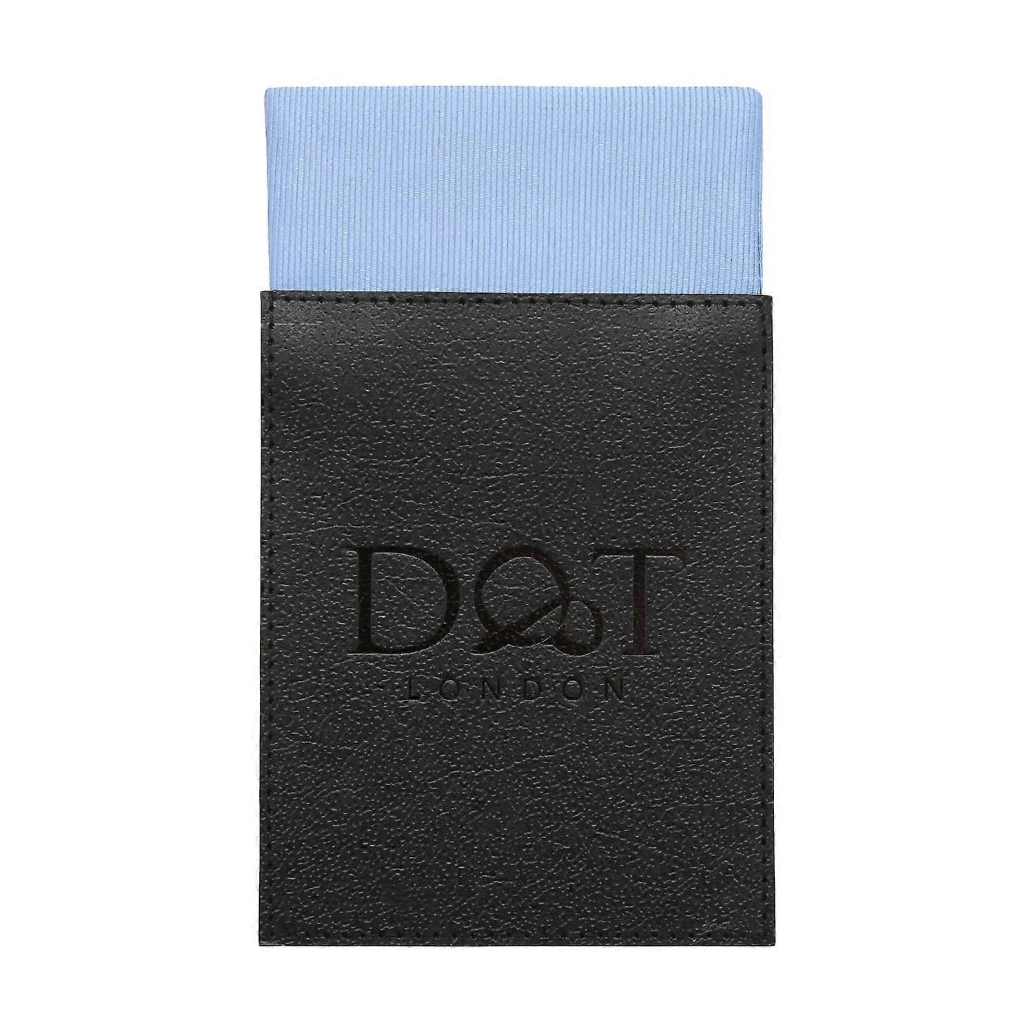 Dusty Blue Plain Twill Pre-Folded Pocket Square Fold