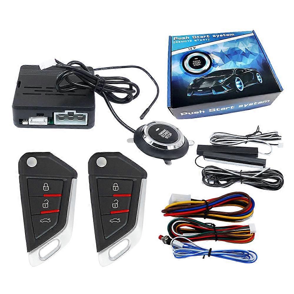 Engine Car Key Systems Key blade Ignition Start Stop Button System less Entry Push Start System  Alarm with Remote Starter  Accesso