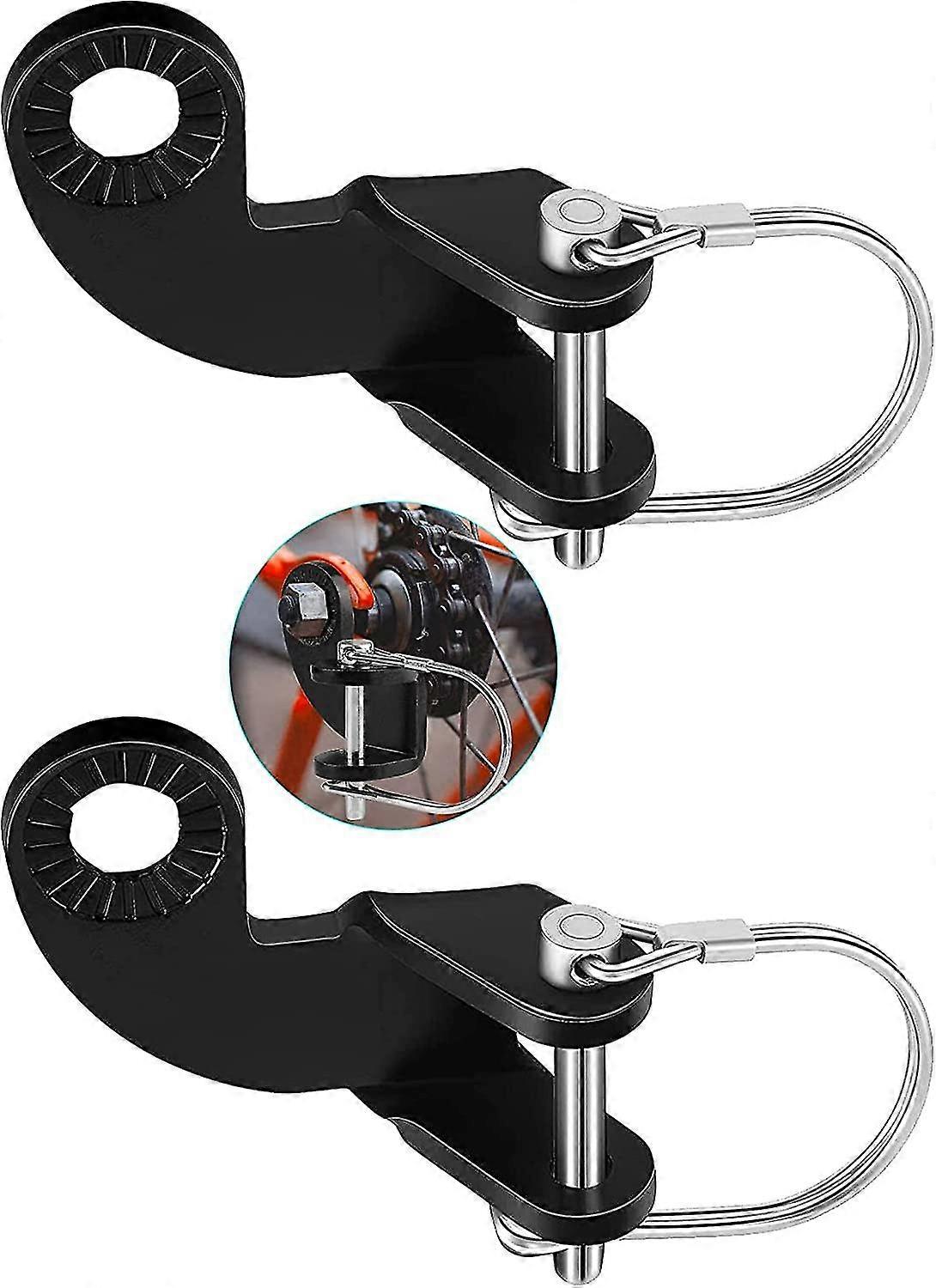 2pcs Bicycle Attachment Adapter Bicycle Trailer Tow Head Adapter (Black)