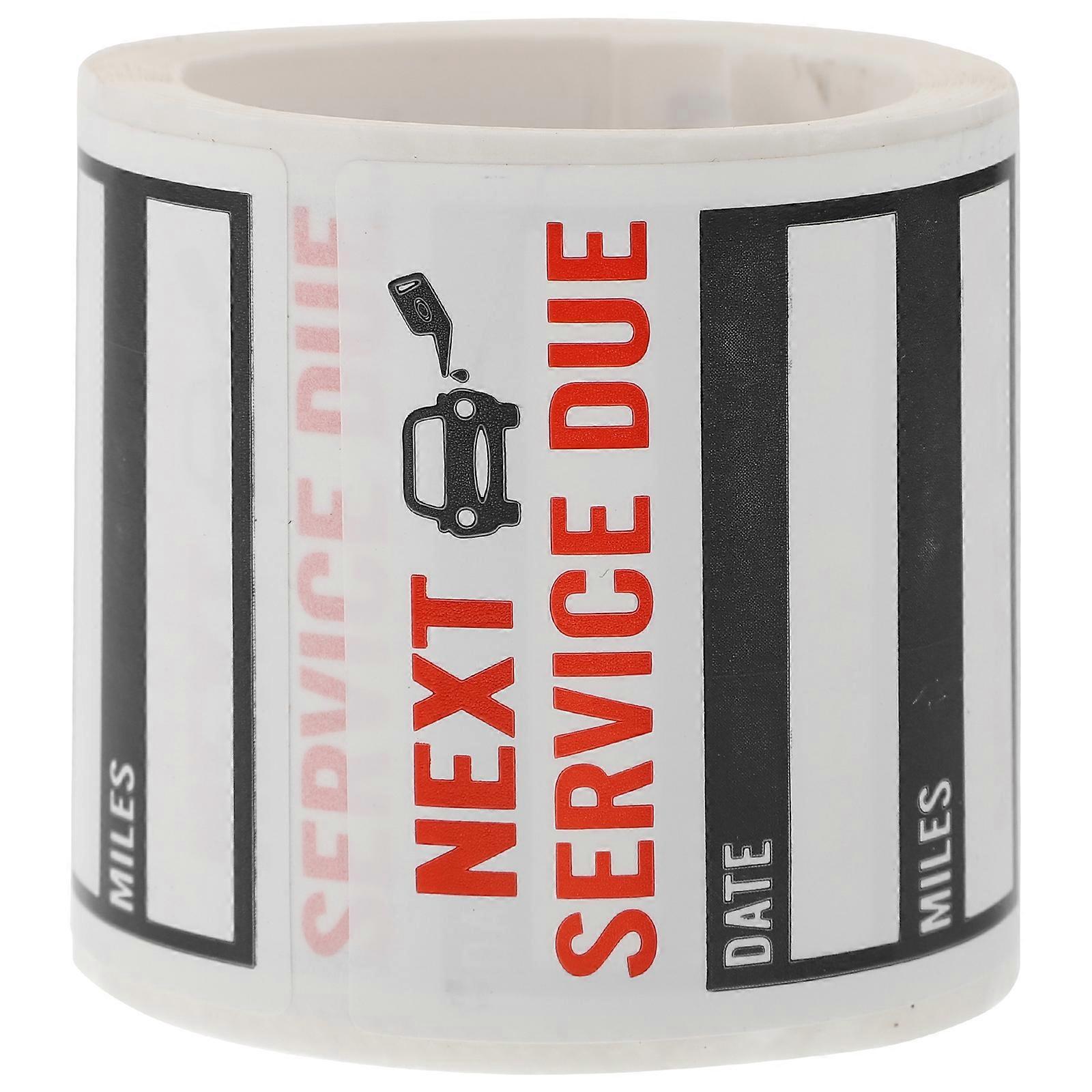 1 Roll of 150Pcs Service Due Stickers Simple Car Window Stickers Auto Stickers