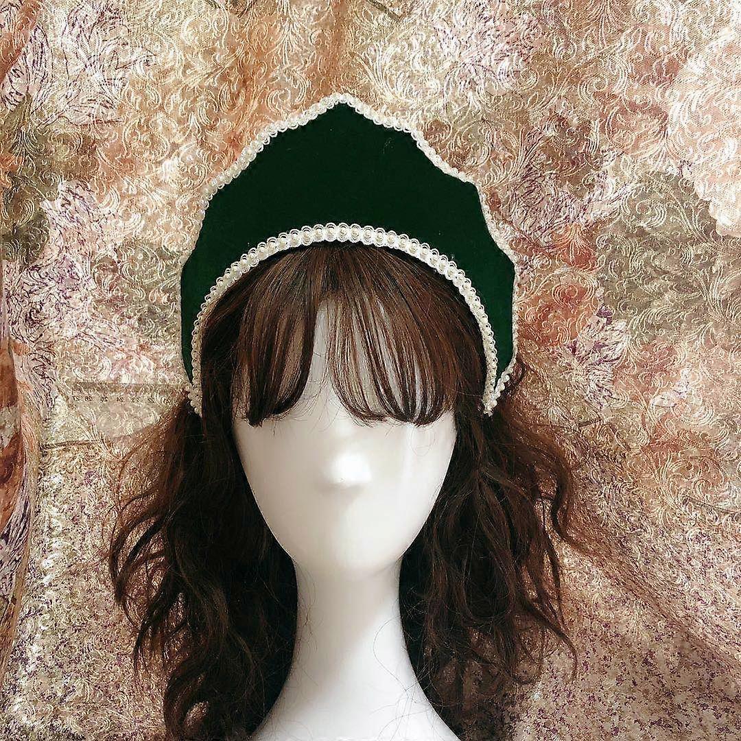 כיסוי ראש כתר אליזבתני מימי הביניים רויאל פרנץ' מרי קווין נשים אביזרי קוספליי סרט ראש