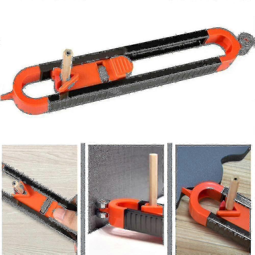 Profile Scribing Ruler Contour Gauge With Lock Adjustable Precise Carpenter Tools