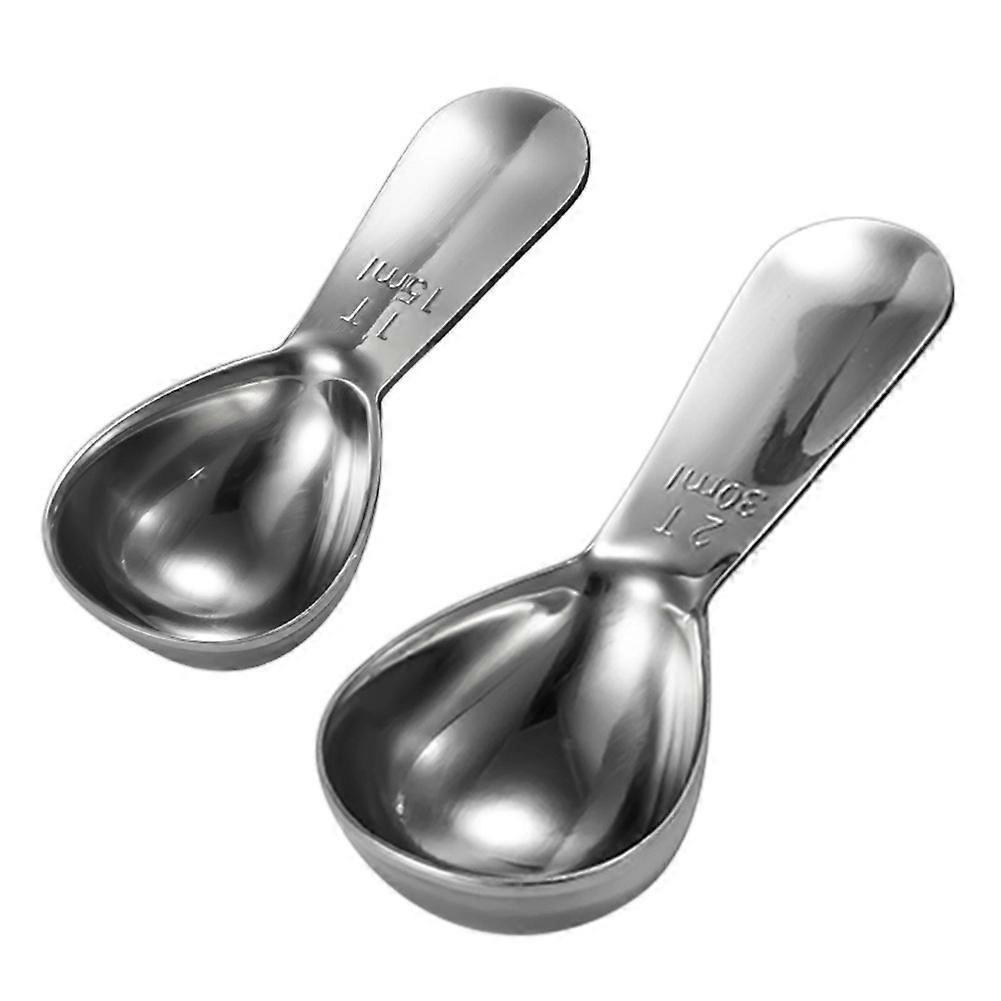 Coffee Measuring Spoon Ergonomic Measuring Stainless Steel Tea Baking Sugar Spoon