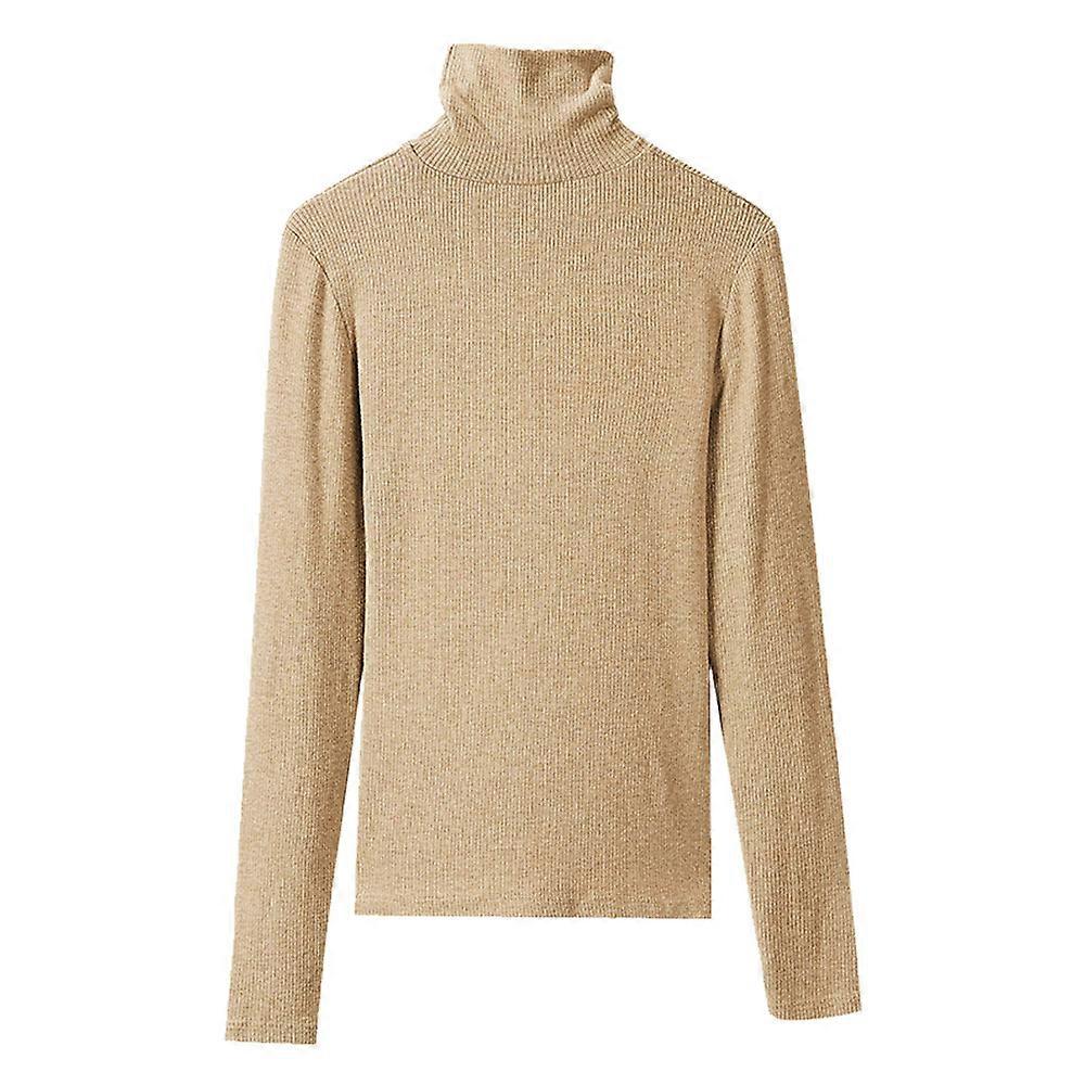 Top da donna Camicie a maniche lunghe Slim Casual Pullover Tee Basic Tops