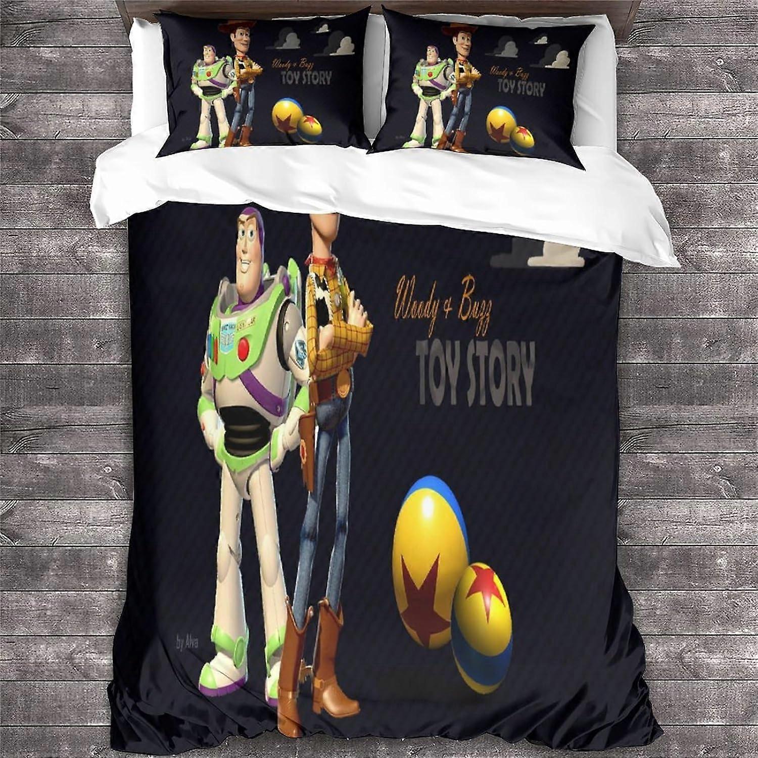 Toy Story Bedding Set with 3D Duvet Cover Microfiber Duvet Cover and ...