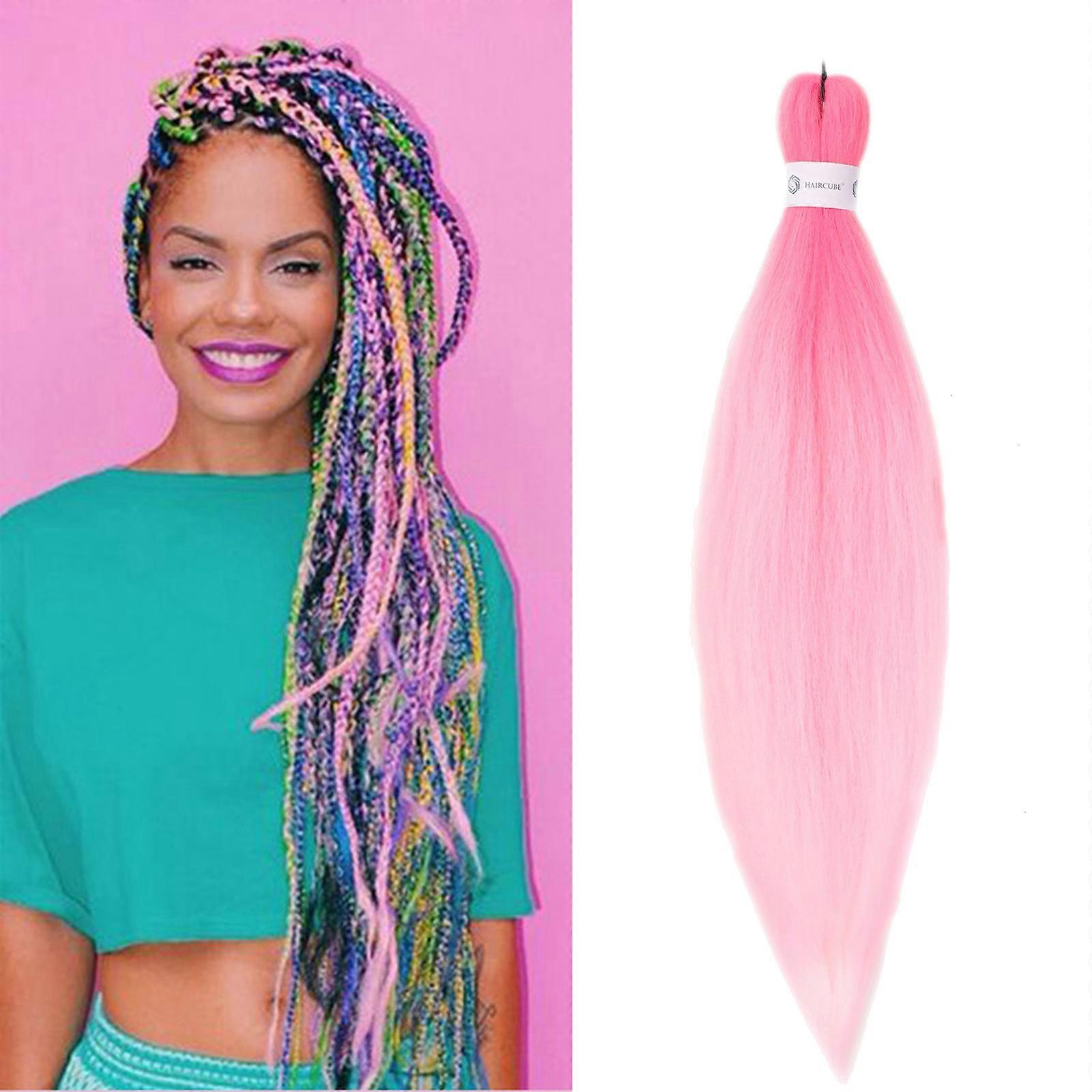 Włosy w kolorze gradientowym Wstępnie rozciągnięte szydełkowane włókno do włosów 26 cali