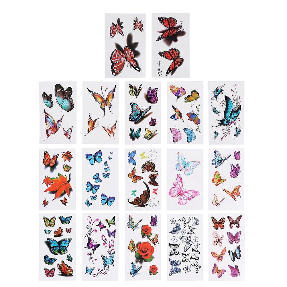 50 Sheets Pattern Set Waterproof Tattoos Colorful Body Stickers Mixed Pattern