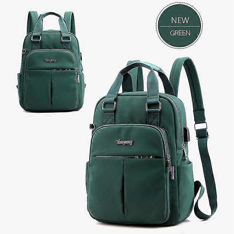 حقيبة ظهر للنساء حقيبة ظهر غير رسمية مع منفذ شحن USB