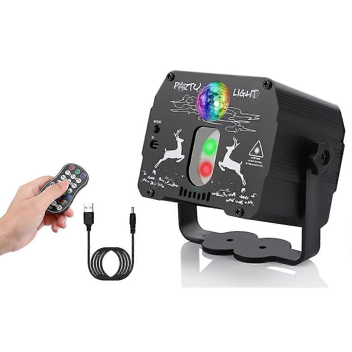 Christmas Party Lights ,sound Activated And Time Function Disco Lights For Parties 60 Patterns Dj L