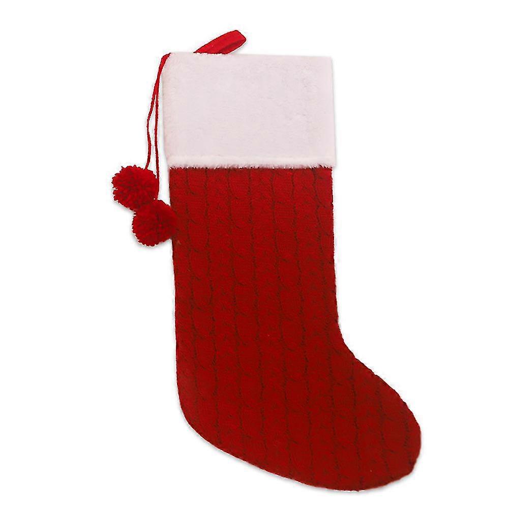 Wharick Christmas Stocking Sock Candy Gift Bag Container Tree Hanging Pendant Decoration