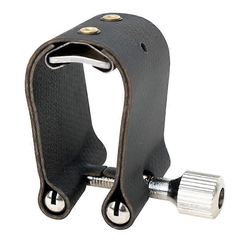 Δερμάτινο Συνδετήρας Σαξοφώνου Clip Alto Soprano Sax Ligatures Fastener για Σαξόφωνο Κλαρινέτο Βακελίτης Επιστόμιο