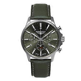 Bauhaus aviation Men's Analog Quartz watch with cowhide bracelet 2880-4