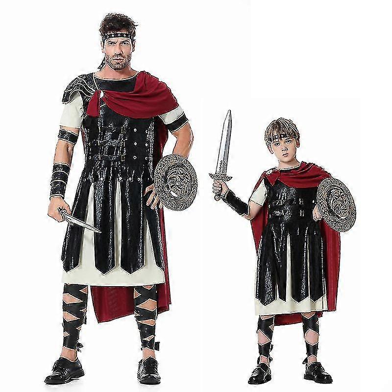 スパルタの戦士のコスチュームセットローマの剣闘士コスプレハロウィーンカーニバルコスチューム大人の子供用