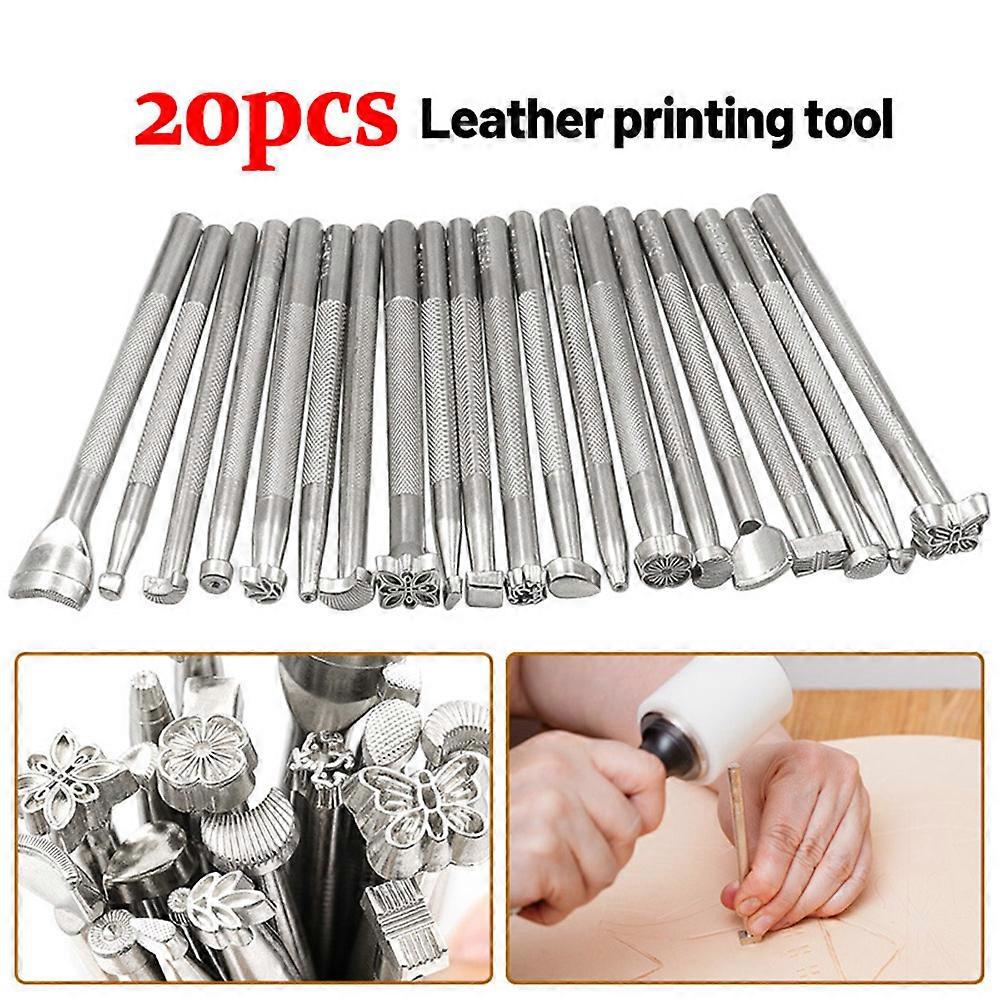 Leather Stamping Tools Set Different Shape Pressing Punch Set Leather Craft Tool