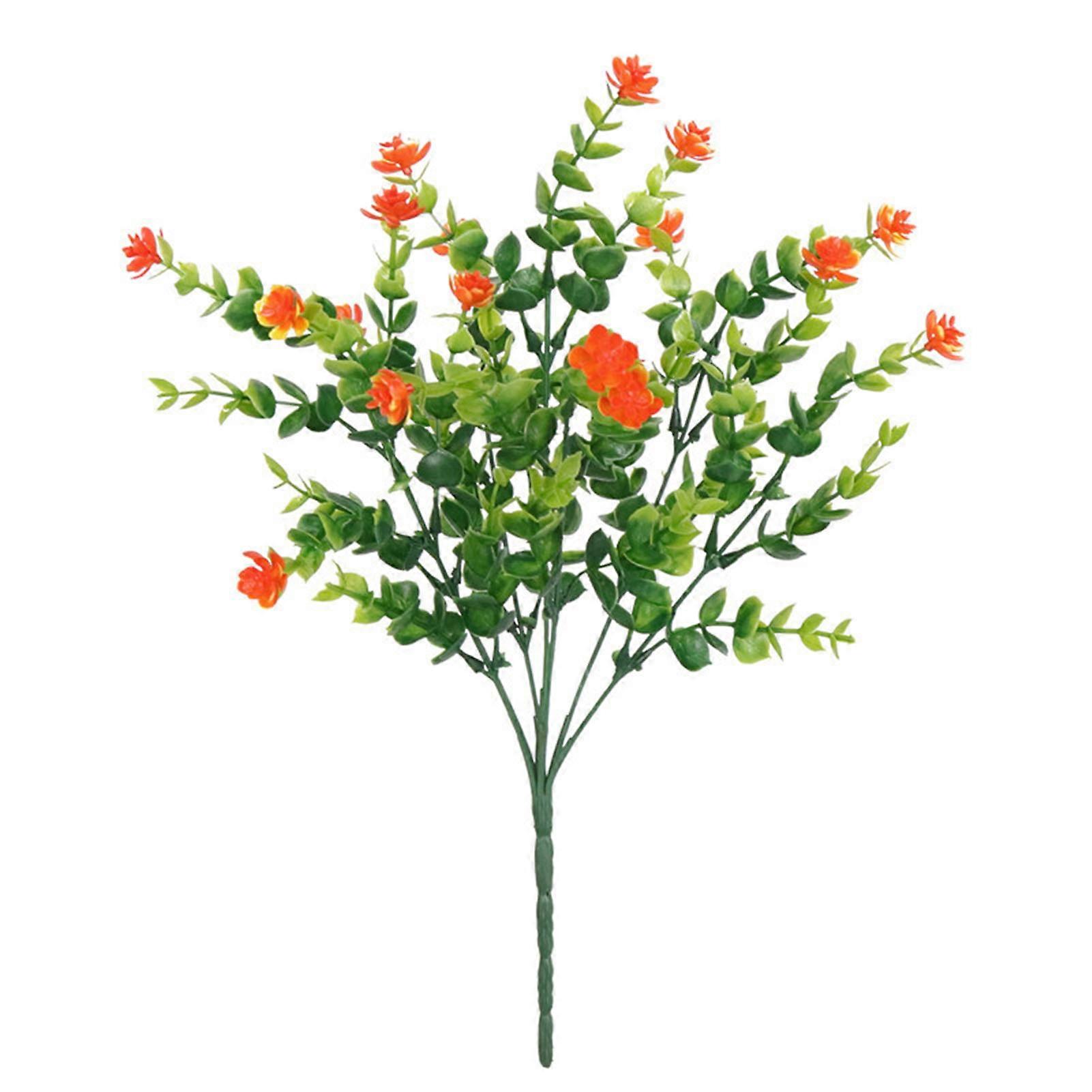 Plastic Eucalyptus Flower with 2 Color Fashion Durable Decorative Props Gift for Friends Family