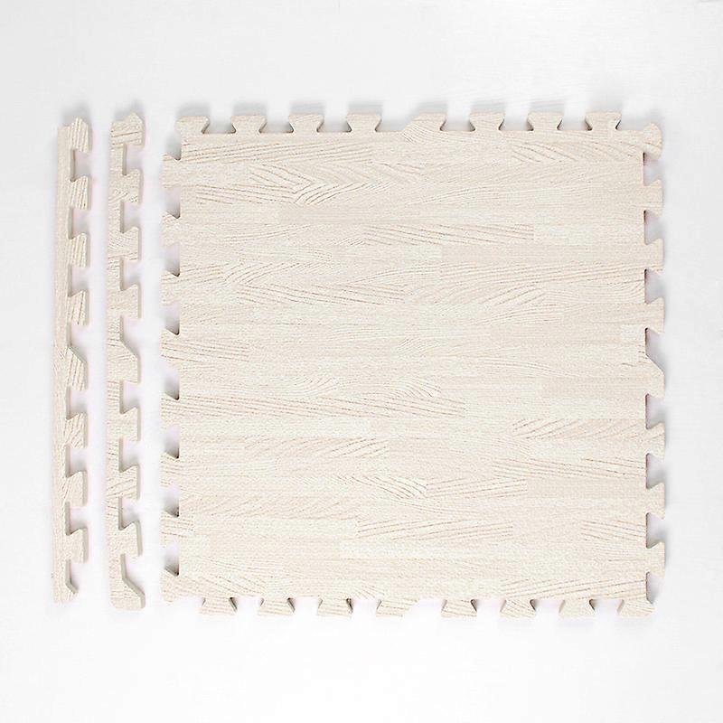 16ピース厚のEVAフォームマット - 30x30cm、木目調、滑り止め、ホームジム&プレイルーム用