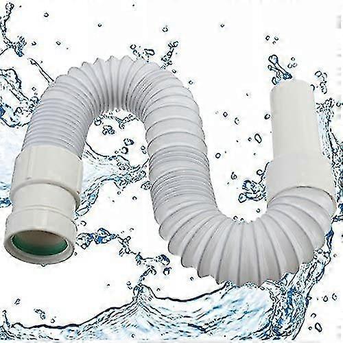 Flexible Connector Hose Tube Stretch Water Pipe For Bath Basin Drainer Toilet With 30mm Inner Diameter, 40mm Outer Diameter