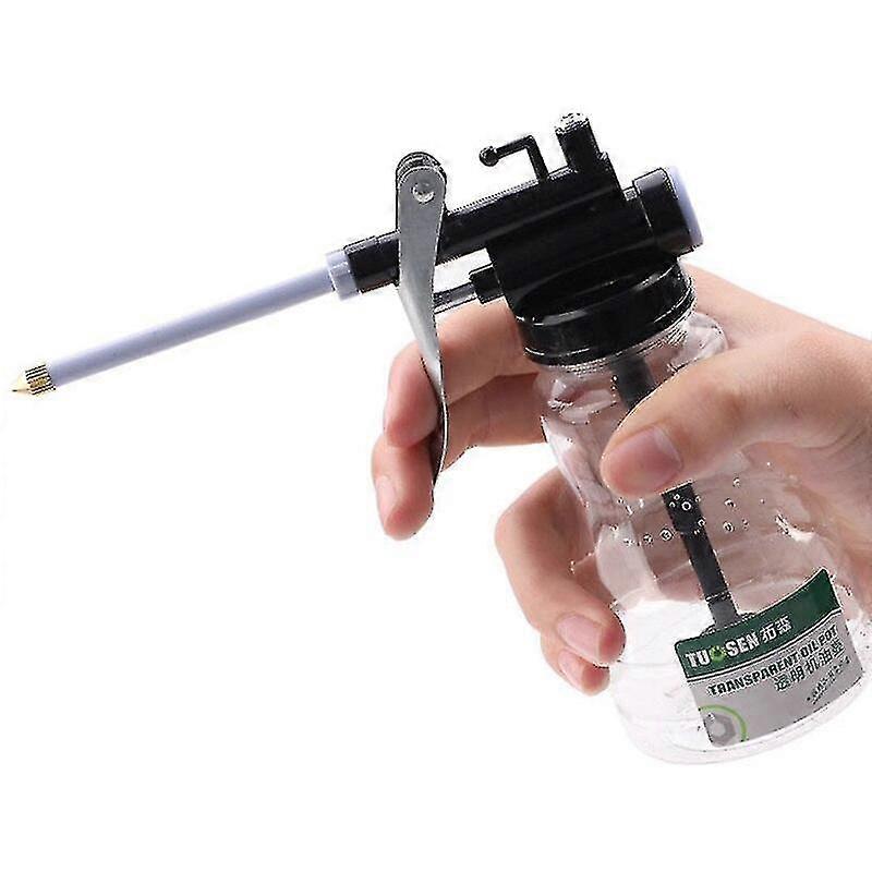 Oiler For Greasing Transparent Oil Can Lubrication High Pressure Pump Oiler Lubricating Oil Plastic Machine 250ml